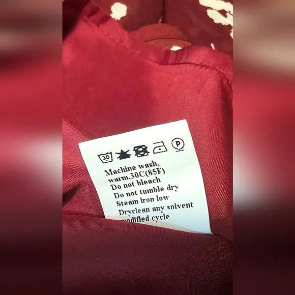 Dokotoo Women's Casual V Neck Alicia Smocked Long Sleeve Chiffon Blouse Size 2XL - Picture 10 of 16